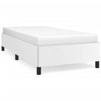 Bed Frame White Faux leather, plywood, engineered wood Twin XL