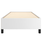 Bed Frame White Faux leather, plywood, engineered wood Twin XL