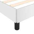 Bed Frame White Faux leather, plywood, engineered wood Twin XL