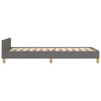 Bed Frame With Headboard Dark Gray