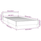 Bed Frame With Headboard Black Faux Leather Twin Bed Frame