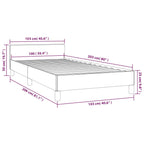 Bed Frame With Headboard White Faux leather, Plywood, Engineered wood