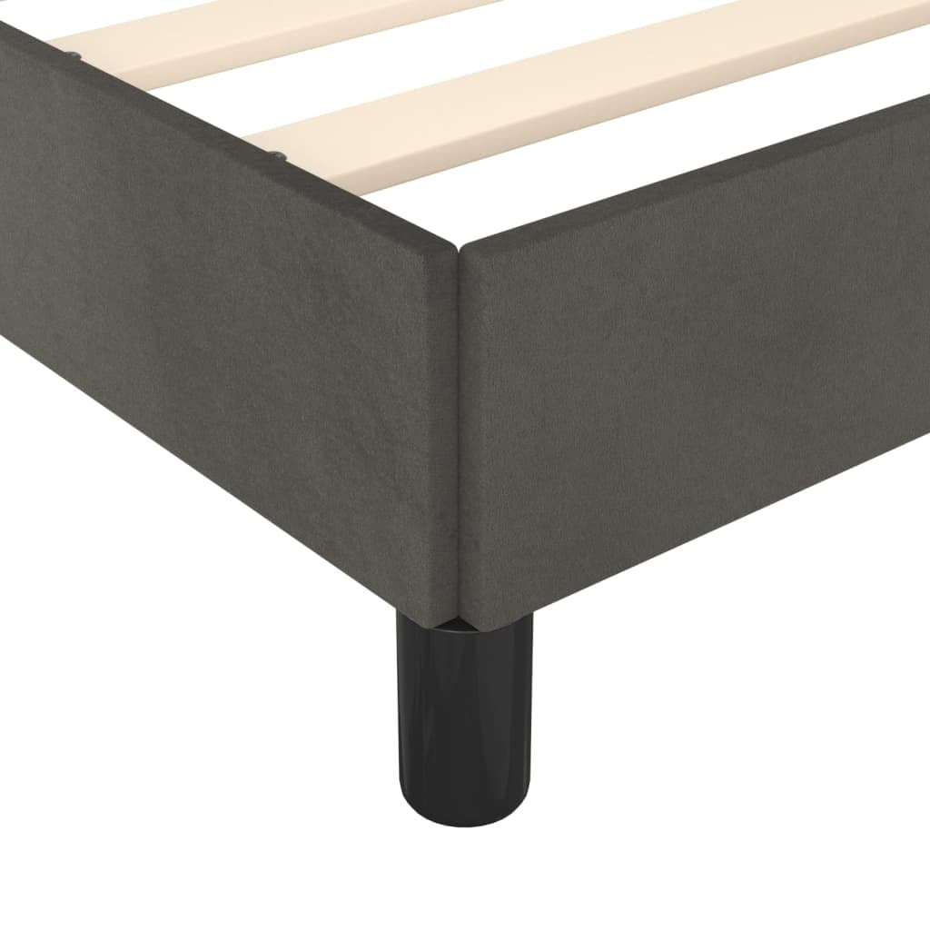 Bed Frame With Headboard Dark Grey