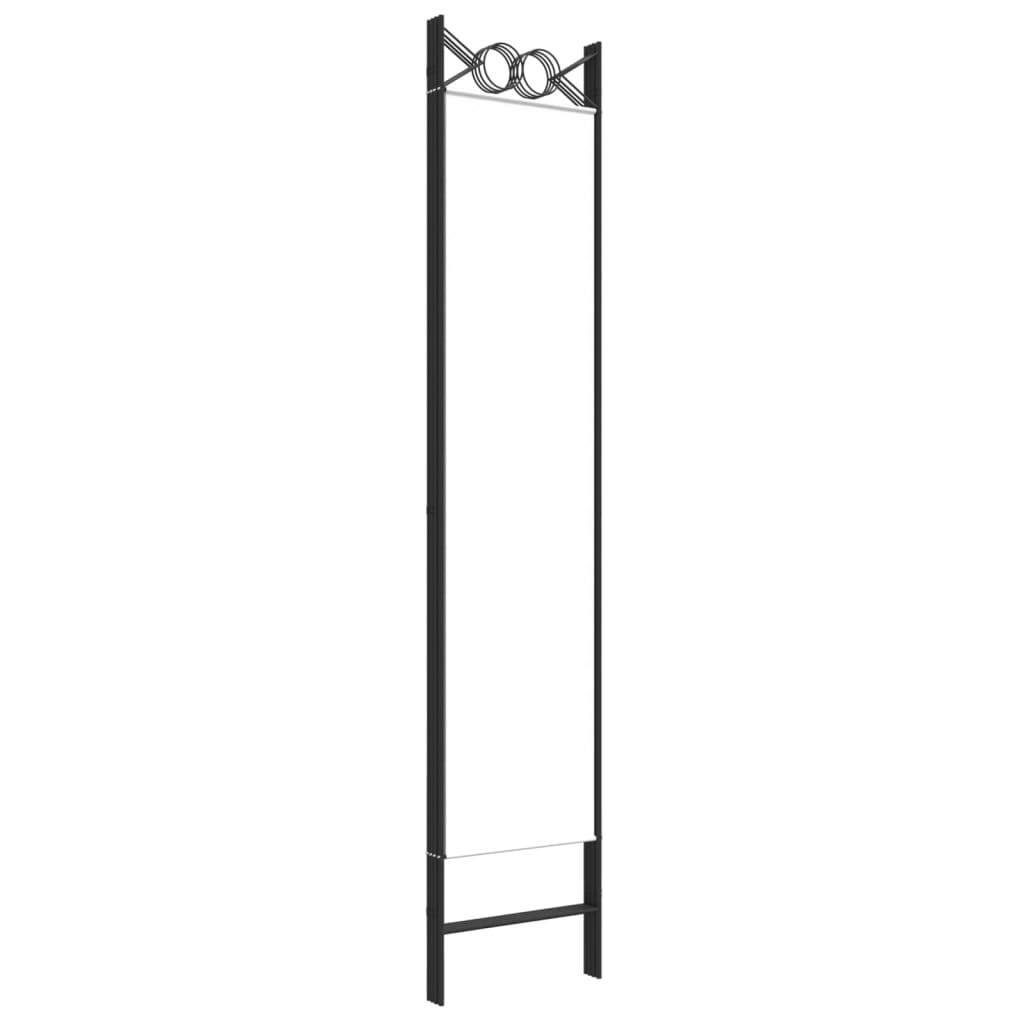 4-Panel Room Divider White 63"x78.7" Fabric