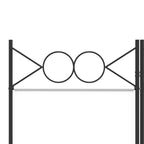 4-Panel Room Divider White 63"x78.7" Fabric