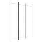 3-Panel Room Divider White 59.1"x78.7" Fabric
