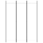 3-Panel Room Divider White 59.1"x78.7" Fabric