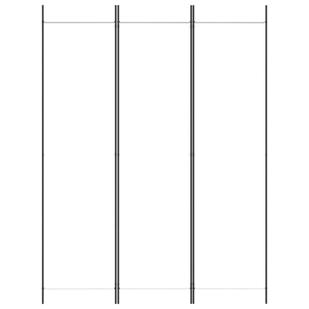 3-Panel Room Divider White 59.1"x78.7" Fabric