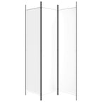 3-Panel Room Divider White 59.1"x78.7" Fabric