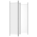 3-Panel Room Divider White 59.1"x78.7" Fabric