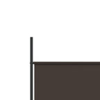 4-Panel Room Divider Brown 78.7"x78.7" Fabric