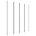 4-Panel Room Divider White 78.7"x86.6" Fabric