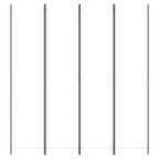 4-Panel Room Divider White 78.7"x86.6" Fabric