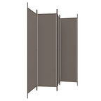 4-Panel Room Divider Anthracite 78.7"x86.6" Fabric