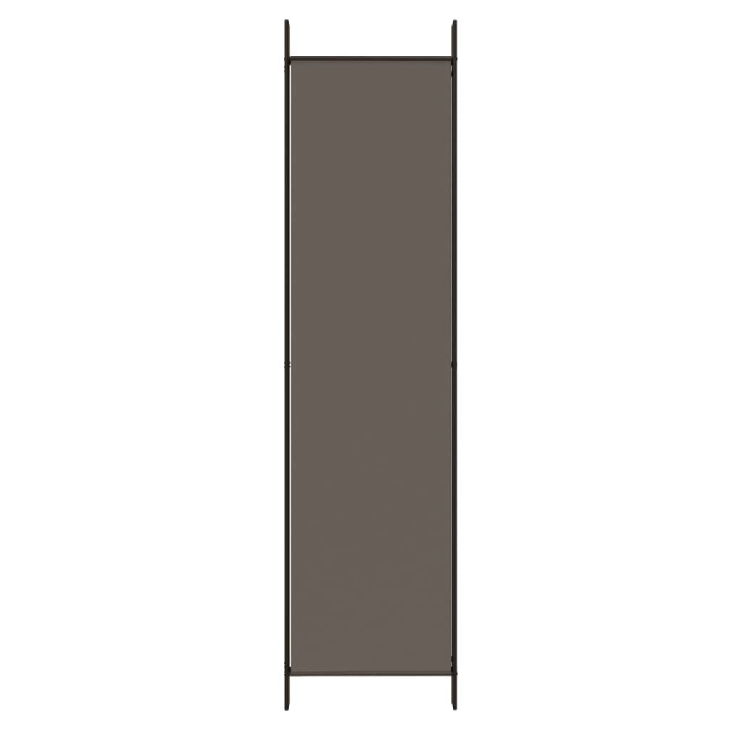 4-Panel Room Divider Anthracite 78.7"x86.6" Fabric