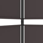 3-Panel Room Divider Brown 59.1"x70.9" Fabric