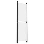 6-Panel Room Divider White 118.1"x70.9" Fabric