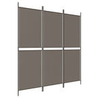 3-Panel Room Divider Anthracite 59.1"x78.7" Fabric