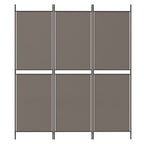 3-Panel Room Divider Anthracite 59.1"x78.7" Fabric