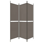 3-Panel Room Divider Anthracite 59.1"x78.7" Fabric