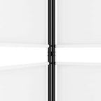 5-Panel Room Divider White 98.4"x86.6" Fabric
