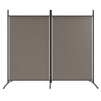 2-Panel Room Divider Anthracite 68.9"x70.9" Fabric