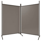 2-Panel Room Divider Anthracite 68.9"x70.9" Fabric