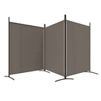 3-Panel Room Divider Anthracite 206.7"x70.9" Fabric