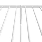 Bed Frame White Steel Small Single Bed Frame Rectangular