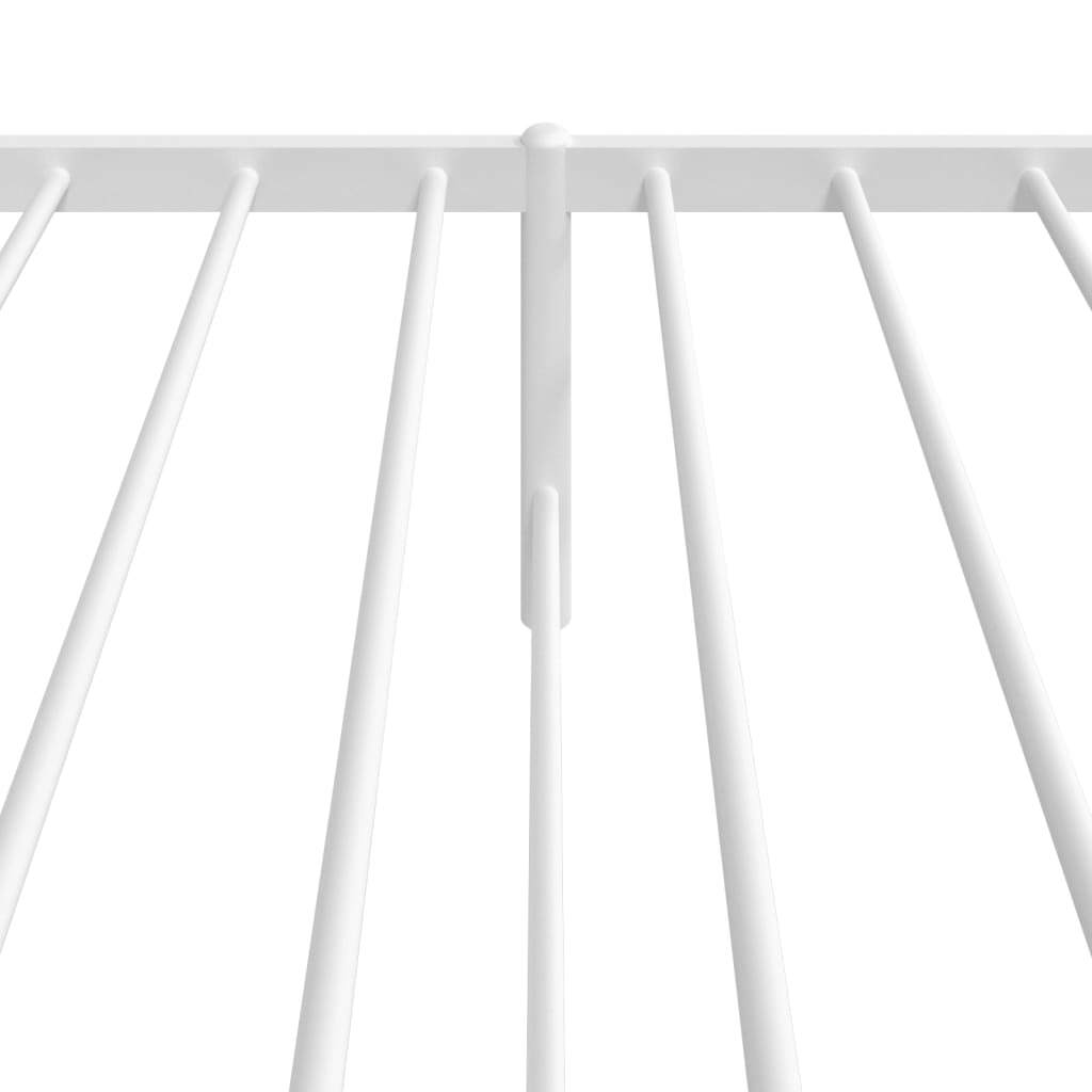 Bed Frame White Steel Small Single Bed Frame Rectangular