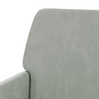 Bench Light grey Velvet, Metal, Plywood 2-Seater Loveseat Bench