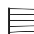 Bed Frame Black Powder-Coated Steel Single Bed Frame