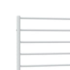 Bed Frame White Steel Twin Bed Frame Rectangular Traditional