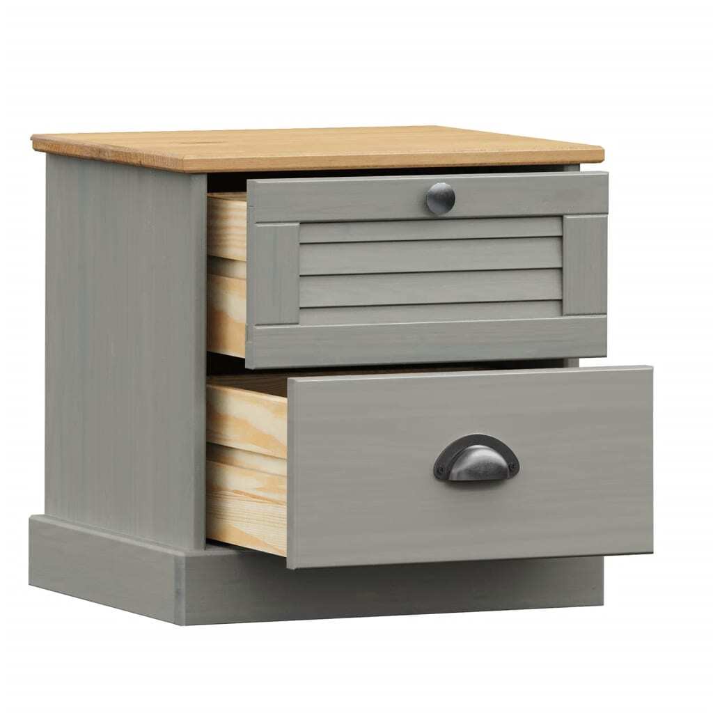 Bedside Cabinet Grey