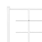 Bed Frame White Powder-coated steel Single Bed Frame