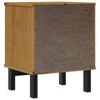 Bedside Cabinet Oak Solid pine wood, engineered wood, plastic