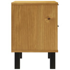 Bedside Cabinet Oak Solid pine wood, engineered wood, plastic