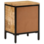 Bedside Cabinet Natural mango wood Solid mango wood, iron Small