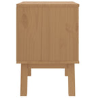 Bedside Cabinet White and brown