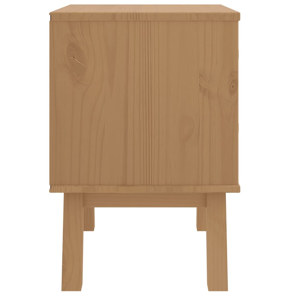 Bedside Cabinet White and brown