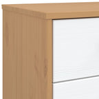 Bedside Cabinet White and brown
