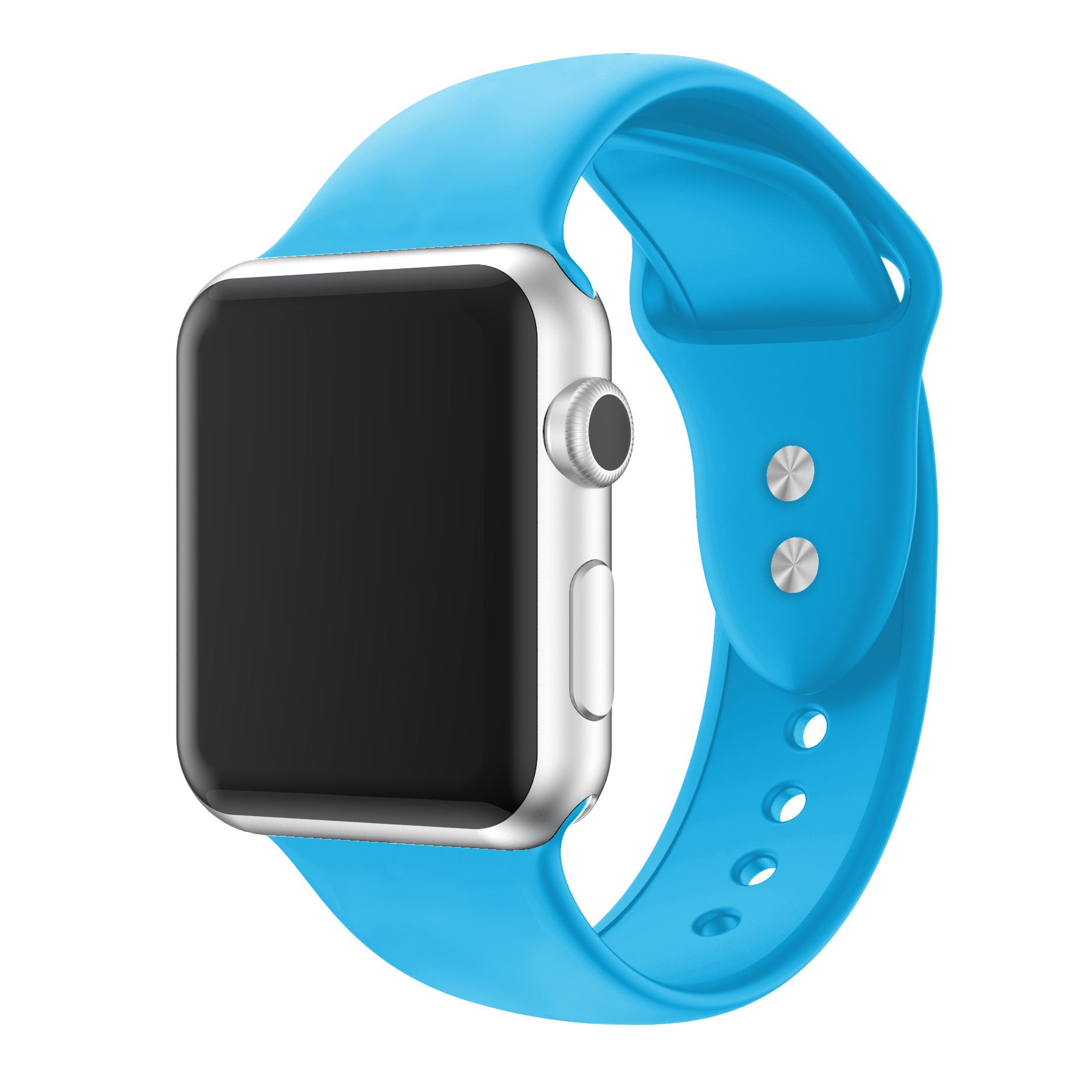 Silicone Watch Strap with Double Pin Buckle