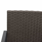 2-seater Garden Bench Brown and Anthracite