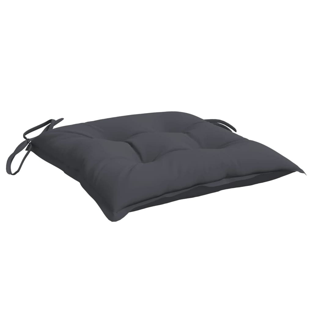 Chair Cushion Set of 4 Anthracite Oxford fabric (100% polyester)