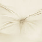 Chair Cushion Set of 4 Cream White Oxford fabric (100% polyester)