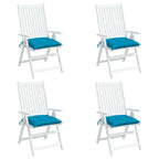 Chair Cushion Set of 4 Light Blue Oxford fabric (100% polyester)
