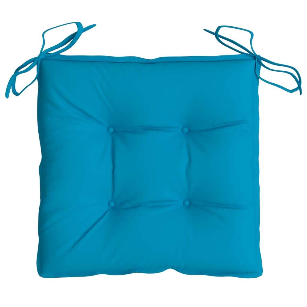 Chair Cushion Set of 4 Light Blue Oxford fabric (100% polyester)