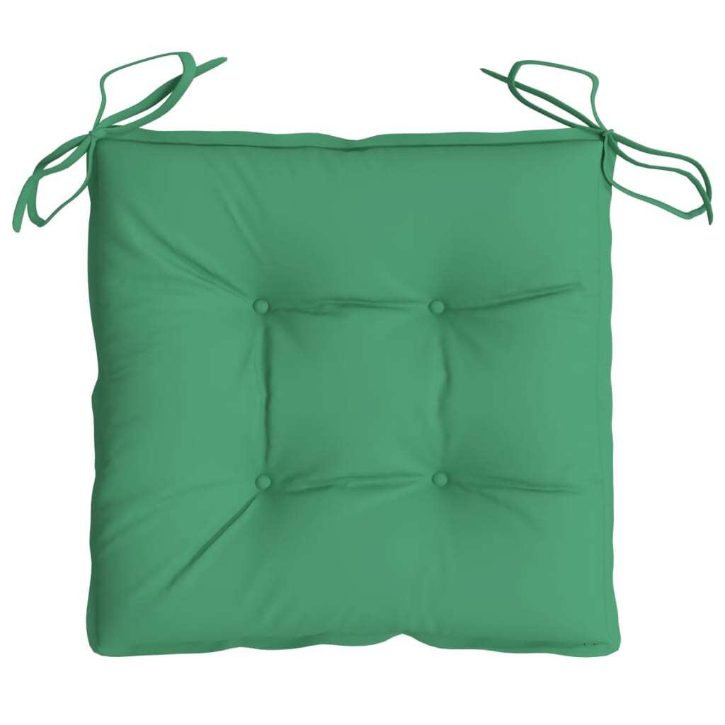Chair Cushion Set of 6 Green Oxford fabric (100% polyester)