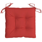 Chair Cushion Set of 6 Red Oxford fabric (100% polyester)