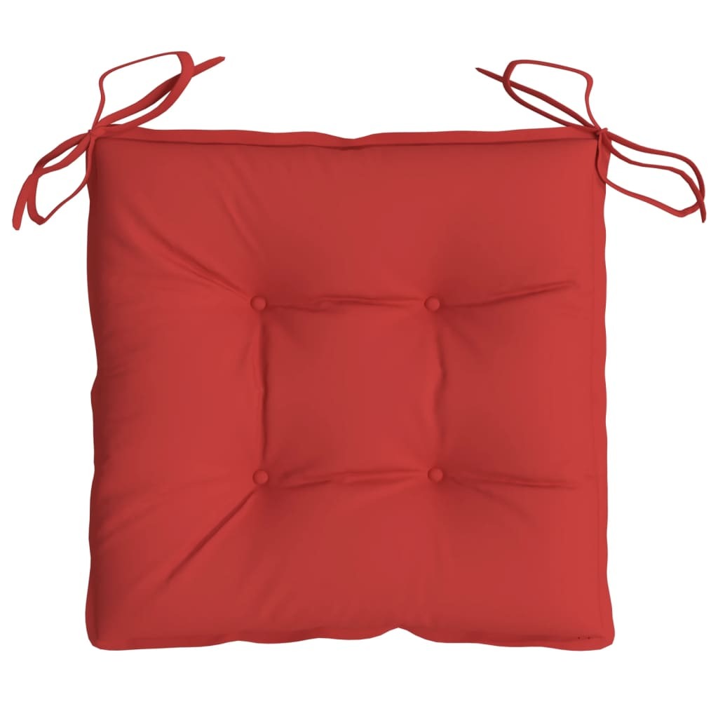Chair Cushion Set of 6 Red Oxford fabric (100% polyester)